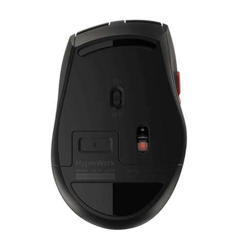 Chuột không dây HyperWork Silentium MS01 / Silentium Mini MS01M (Switch silent yên tĩnh, kết nối 3 Mode)