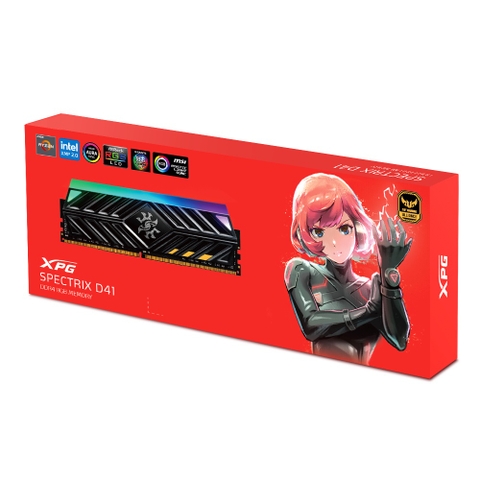 Combo RAM Adata XPG Spectrix D41 RGB 8GB 3200Mhz (Hàng Chính Hãng)