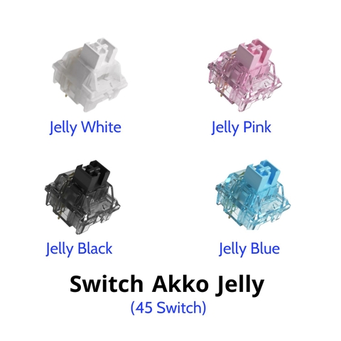 Công tắc bàn phím Switch AKKO JELLY dùng cho bàn phím cơ - (1 hộp 45 switch)