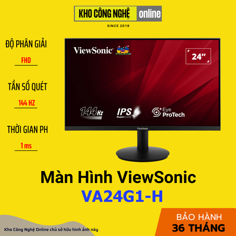 Màn hình VIEWSONIC VA24G1-H (23.8 inch / FHD / IPS / 144Hz / 1ms / 400 nits / HDMI)