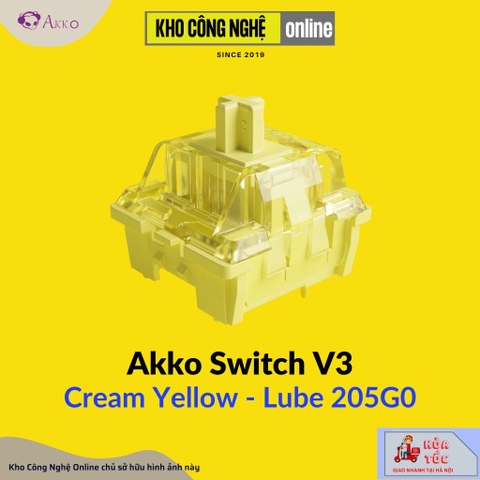Akko Switch v3 - Cream Yellow / Cream Blue (45 switch / hộp)