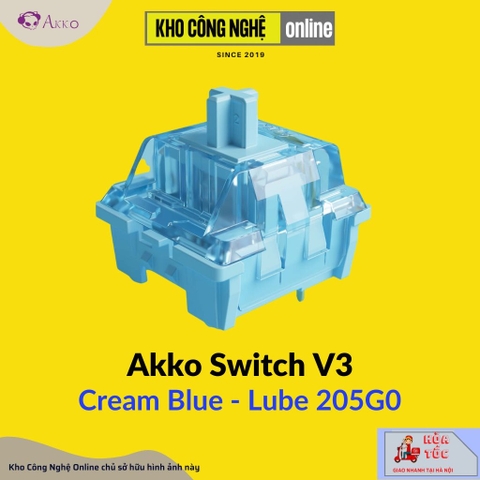 Akko Switch v3 - Cream Yellow / Cream Blue (45 switch / hộp)