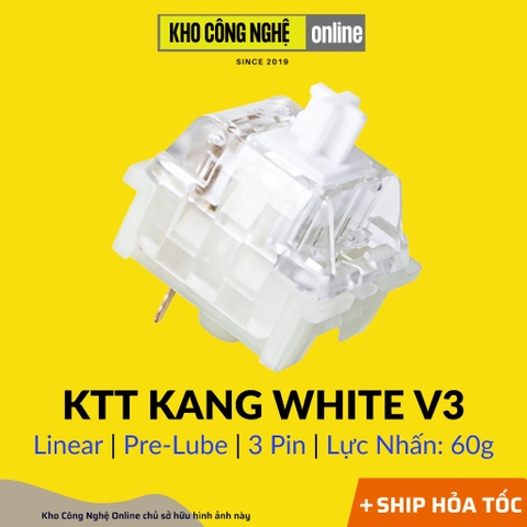 Switch Gateron Milky Yellow Pro Switch dùng cho bàn phím cơ (Switch 5 Pin)