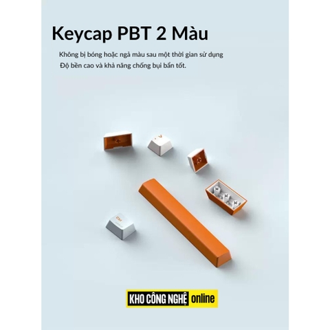 MONKA 3067 V2 Pro - Bàn phím cơ MONKA 3067 V2 Pro Không Dây, Mạch Xuôi, Led RGB, Kết Nối 3 Modes