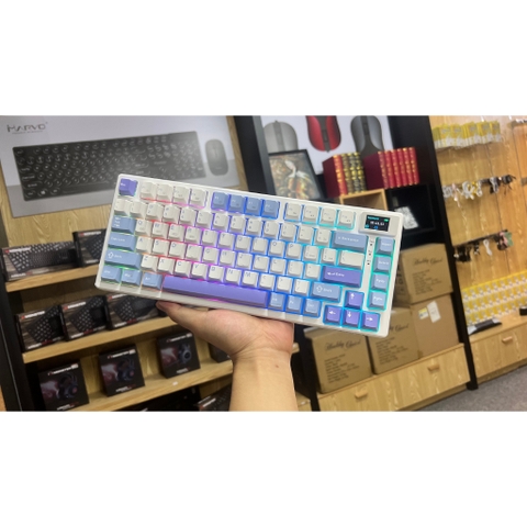 Monka 3075 V2 Pro - Bàn phím cơ Monka 3075 V2 Pro Mạch Xuôi (Led RGB, Kết Nối 3 Mode, Màn Hình LCD)