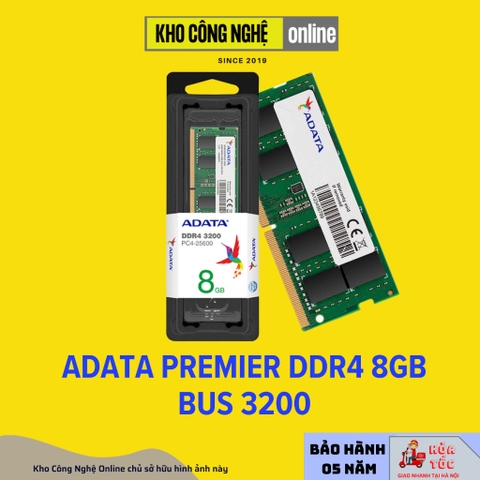 RAM máy tính ADATA Premier DDR4 16GB/8GB Bus 3200MHz - Hàng Chính Hãng