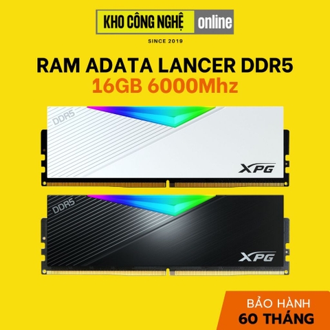 Ram Adata Lancer RGB DDR5 16GB 6000Mhz / 5600Mhz Dùng Cho Máy Tính PC