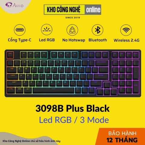Bàn phím cơ AKKO 3098B Plus (Multimodes / RGB / Gasket mount)