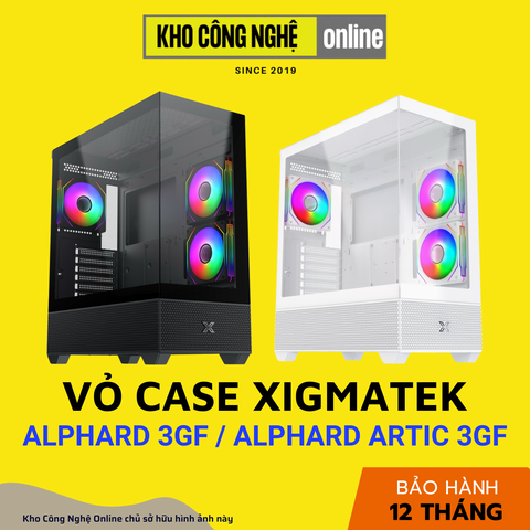Vỏ Case Máy Tính XIGMATEK ALPHARD 3GF / ALPHARD ARTIC 3GF