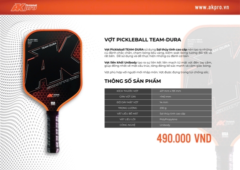 Vợt Pickleball Cần Thơ TEAM-DURA