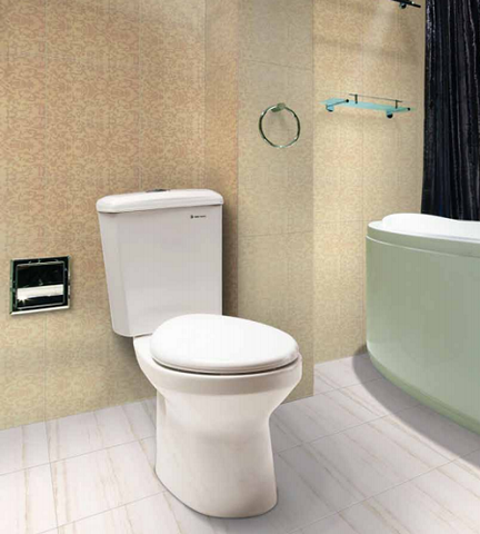 Bồn cầu 2 khối Thiên Thanh Sand + Lavabo treo LT04