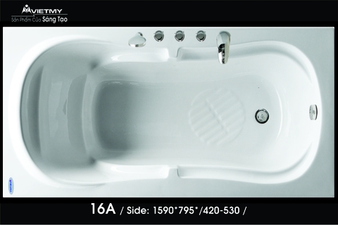 Bồn tắm dài Việt Mỹ 16A dài 1m59