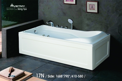 Bồn tắm dài Việt Mỹ 17N dài 1m68