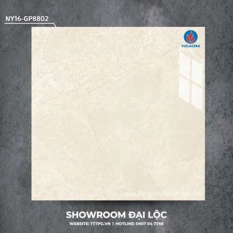 Gạch lát nền 80x80 bóng kính Viglacera NY16 GP8802