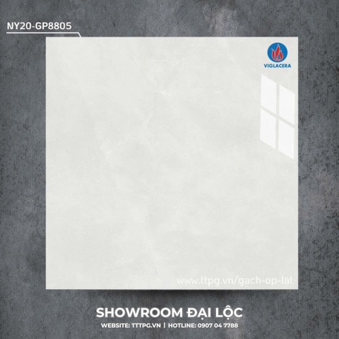 Gạch lát nền 80x80 bóng kính Viglacera NY20 GP8805