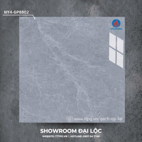 Gạch lát nền 80x80 bóng kính Viglacera NY4 GP8802