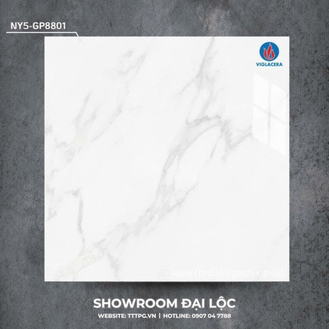 Gạch lát nền 80x80 bóng kính Viglacera NY5 GP8801