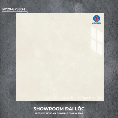 Gạch lát nền 80x80 bóng kính Viglacera NY20 GP8804