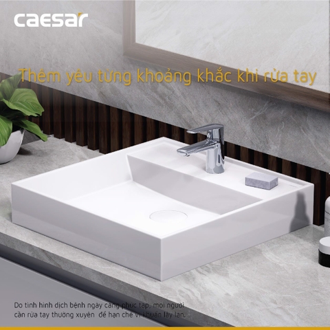Vòi lavabo chậu rửa mặt Caesar B380CP/CU nóng lạnh