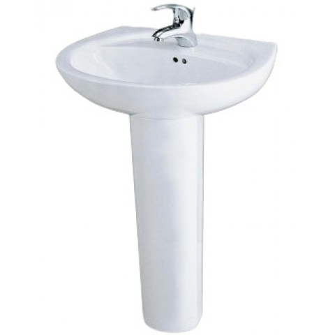 Lavabo chậu rửa mặt Caesar L2220 treo tường + chân