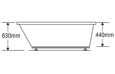 Bồn tắm đôi Euroca EU1-1711 dài 1m7