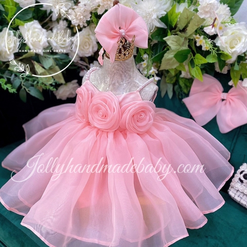 Pink Baby Girl dress Special Occasion | First Birthday Dress | Baby Girl Party Dress | 1st Birthday Dress | Birthday Dress Girls Blush Dress