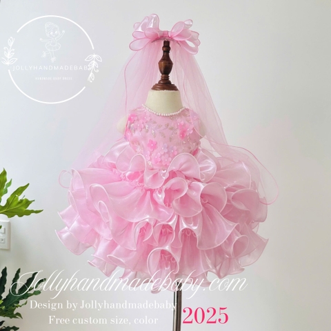 Girl Birthday Dress - Baby Princess Dress - Baby Party Dress - Custom Size And Color You Love