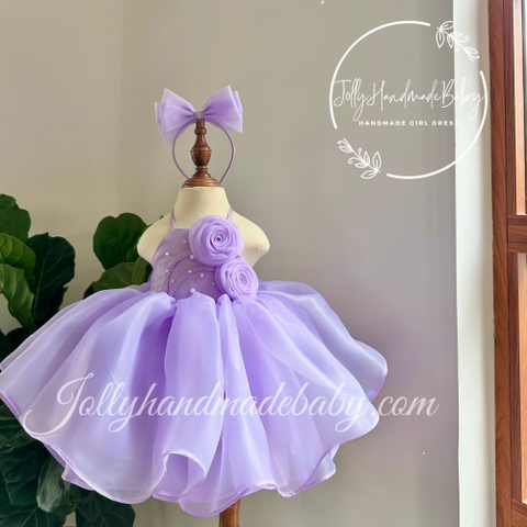 Lavender Girl Dress | Party Organza Dress | Baby Birthday Dress | Toddler Girl Dress | Princess Girl Dress | Organza Girl Dress | Occasion Dress