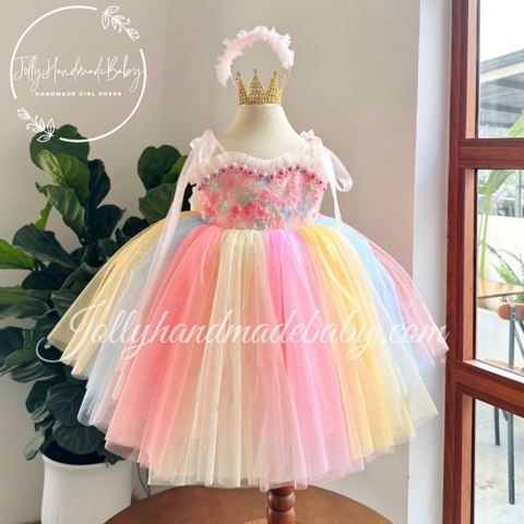 Pink Tulle Dress | Tutu Dress For Baby Girl | Girl Party Wear Fluffy Dress | Custom Size Cute Toddler Girl Birthday Dress
