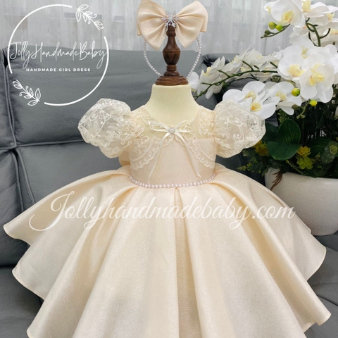 BABY GIRL DRESS | Fluffy Tulle Baby Dress | Birthday Wear Outfit | Gift For Baby Girls | Satin Sparkle Baby Dress | Sleeveless Dress