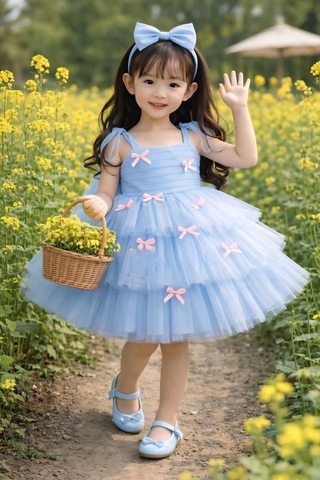 Blush Blue Fairy Dream Dress – A Touch of Soft Magic