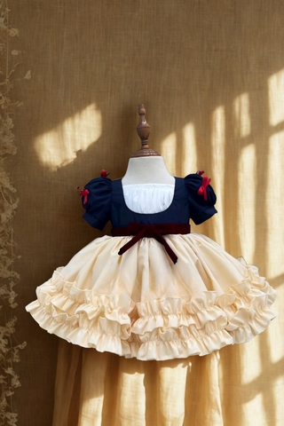 Baby Princess Tulle Dress – Handmade Fairy Costume with Hair Bow