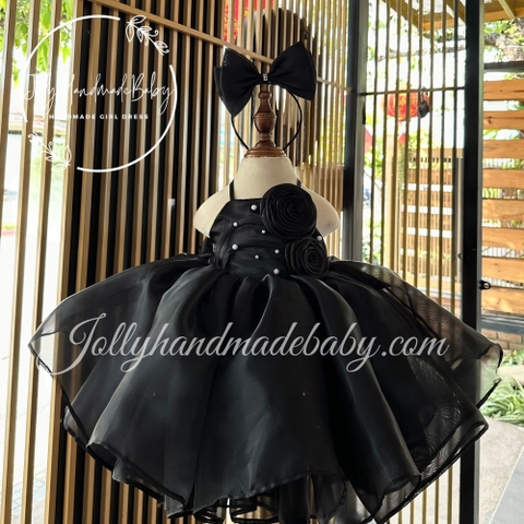 Black Girl Dress | Party Organza Dress | Baby Birthday Dress | Toddler Girl Dress | Princess Girl Dress | Organza Girl Dress | Occasion Dress