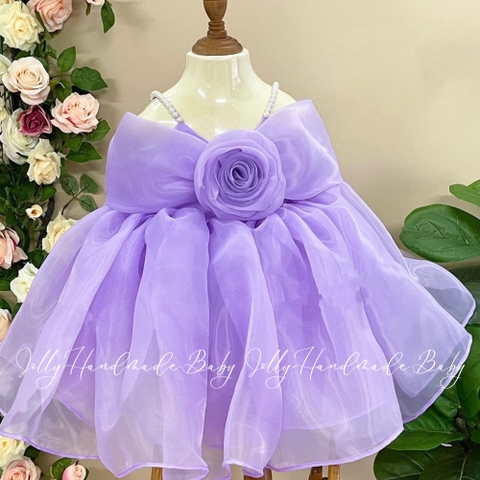 Girls Flower Fluffy Dress | Lavender Baby Organza Dress | Celebrating Your Girl’s Special Day