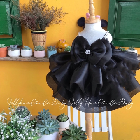 Girls' Christmas Dress | Black Organza Dress | Celebrating This Christmas with Memories.