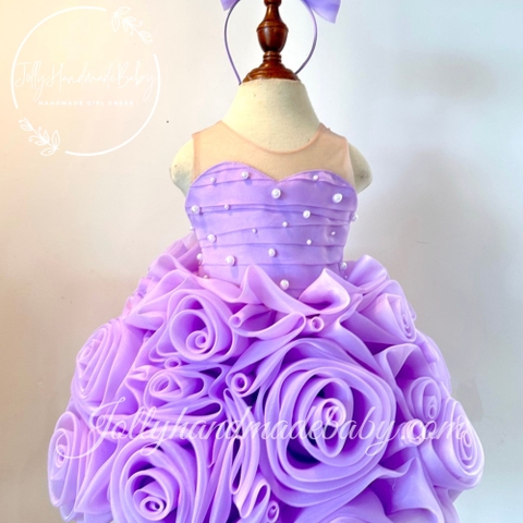 Flower girl dress | Lavender flower girl dress | Lace and tulle flower girl dress | Toddler wedding dress | Baby girl dress | Tutu flower girl dress