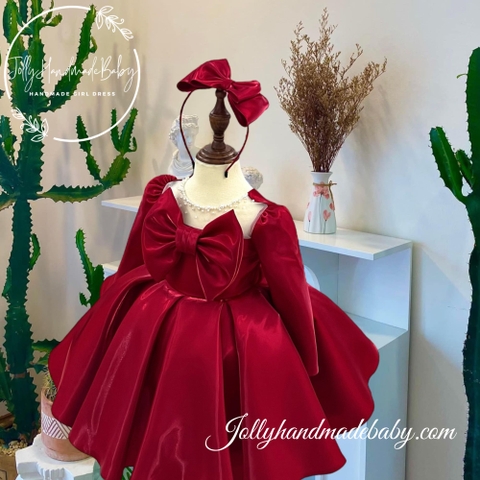 Long sleeve baby party dress hotsell