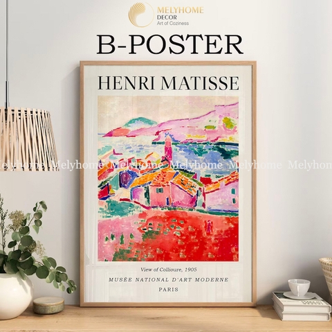 Tranh Đơn Dọc Treo Tường Tráng Gương / Canvas Cao Cấp Danh Hoạ Henri Matisse Trừu tượng Nghệ thuật H236