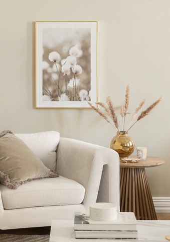 Tranh Đơn Treo Tường Tráng gương/Canvas Tone Trắng Hoa Bồ Công Anh- MELYHOME