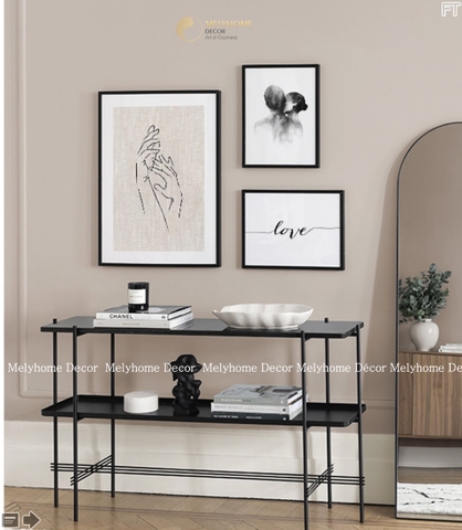 Bộ 3 Tranh Treo Tường Tráng gương/Canvas Tối Giản Minimalism Tình Yêu Love Couple Kiss Trừu Tượng Trắng - 20