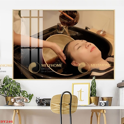 Tranh treo tường đơn dọc Canvas Tráng gương Gội Đầu Dưỡng Sinh (tỷ lệ 2:3) -9
