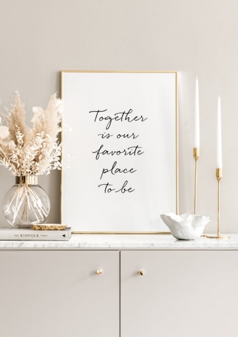 Tranh Đơn Treo Tường Tráng gương/Canvas Tone Trắng Đen Tối Giản Động Lực Motivation- MELYHOME