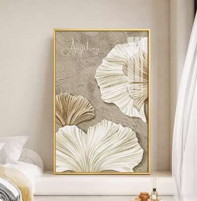 Tranh Đơn Dọc Treo Tường Tráng Gương / Canvas Cao Cấp Trừu Tượng Tối Giản Boho Minimalism BHDN233- MELYHOME