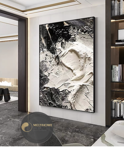 Tranh Đơn Dọc Treo Tường Tráng Gương / Canvas Cao Cấp Trừu Tượng 3D Nghệ thuật TTD23130- MELYHOME