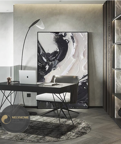 Tranh Đơn Dọc Treo Tường Tráng Gương / Canvas Cao Cấp Trừu Tượng 3D Nghệ thuật TTD23127- MELYHOME