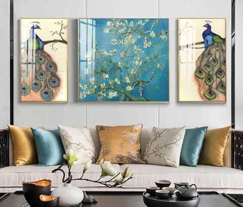 Bộ 3 tranh treo tường phong thuỷ Canvas Tráng gương cao cấp Tranh Công Phượng -11