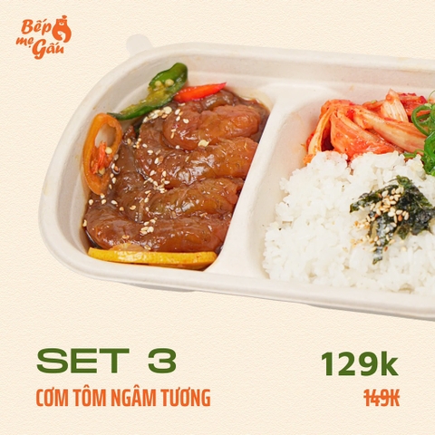 Set 3 : cơm tôm ngâm tương
