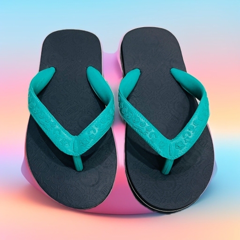 dép truyền thống đen quai xanh ngọc