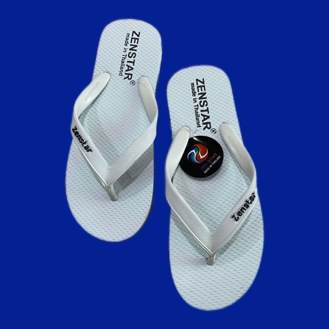dép zenstar trắng trơn