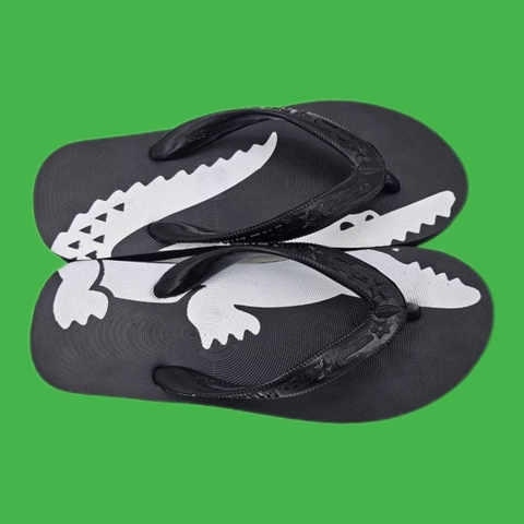 dép cá sấu Thái đen